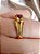 Anel Tulipa- ouro amarelo 18k e rubi - Imagem 7