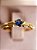 Anel Clair - ouro amarelo 18k e safira - Imagem 1