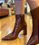 BOTA DRESSY SALTO BLOCO COURO MARROM SCHUTZ - Imagem 2