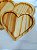 Pires de coração de madeira pinus mesa posta - Imagem 3