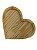 Prato de coração em madeira pinus - Imagem 1