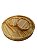 Conjunto prato e pires redondo em madeira - 2 pratos e 2 pires - Imagem 1