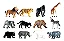 Brinquedo Kit Animais Selvagens Com 06 Animais Sortidos - Imagem 1