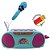 Boombox Karaokê Infantil Stitch Candide com Microfone e Pilhas Inclusas - Imagem 2