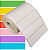 Etiqueta adesiva 100x30mm 10x3cm BOPP p/ congelados p/ Zebra Argox Elgin - Rolo c/ 909 (30m) - Imagem 1