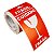 Etiqueta adesiva Frágil 100x150mm 10x15cm Couche para caixa de papelão embalagem - Rolo c/ 200 (30m) - Imagem 1