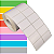 Etiqueta adesiva 40x25mm 4x2,5cm (2 colunas) BOPP p/ congelados p/ Zebra Argox Elgin - Rolo c/ 2142 (30m) - Imagem 1