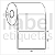 Etiqueta adesiva 95x60mm 9,5x6cm Couche p/ Zebra Argox Elgin - Rolo c/ 476 (30m) - Imagem 2