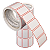 Etiqueta adesiva tarja borda vermelha multiuso 50x30mm 5x3cm - 4 rolos com 400 (12m) - Imagem 1