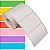 Etiqueta adesiva 80x50mm 8x5cm Térmica (impressão sem ribbon) p/ impressora térmica direta - Rolo c/ 566 (30m) - Imagem 1