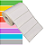 Etiqueta adesiva 100x35mm 10x3,5cm Térmica (impressão sem ribbon) p/ impressora térmica direta - Rolo c/ 30m - Imagem 1