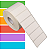 Etiqueta adesiva 50x20mm 5x2cm (1 coluna) Térmica (impressão sem ribbon) impressora térmica direta Rolo c/ 30m - Imagem 1
