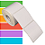 Etiqueta adesiva 60x60m 6x6cm Térmica (impressão sem ribbon) p/ impressora térmica direta - Rolo c/ 476 (30m) - Imagem 1