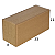 Caixa de papelão CX3 - 23 x 13 x 11 cm (25 unidades) - Imagem 1