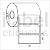 Etiqueta adesiva 70x30mm 7x3cm Couche p/ Zebra Argox Elgin - Rolo c/ 909 (30m) - Imagem 2