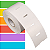 Etiqueta Gôndola adesiva 50x30mm 5x3cm Térmica Gap central (impressão sem ribbon) - Rolo c/ 1000 (30m) - Imagem 1