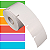 Etiqueta Gôndola adesiva 50x40mm 5x4cm Térmica Gap lateral (impressão sem ribbon) - Rolo c/ 750 (30m) - Imagem 1
