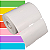 Etiqueta tag roupa 35x60mm 3,5x6cm (3 colunas) sem picote Couche cartão Zebra Argox Elgin - Rolo c/ 1500 (30m) - Imagem 1