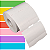 Etiqueta tag roupa adesiva 40x60mm 4x6cm (2 colunas) 1 picote Couche cartão Zebra Argox Elgin - Rolo c/ 30m - Imagem 1