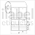 Etiqueta tag roupa adesiva 50x75mm 5x7,5cm (2 colunas) 3 cortes Couche p/ Zebra Argox Elgin - Rolo c/ 768 (30m) - Imagem 2