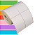 Etiqueta tag roupa adesiva 50x75mm 5x7,5cm (2 colunas) sem corte Couche Zebra Argox Elgin - Rolo c/ 768 (30m) - Imagem 1