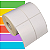 Etiqueta tag roupa adesiva 50x75mm 5x7,5cm (2 colunas) sem corte Térmica (impressão sem ribbon) Rolo c/ 30m - Imagem 1