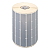 Etiqueta adesiva 25x15mm 2,5x1,5cm (4 colunas) Poliéster Cromo Fosco p/ Zebra Argox Elgin - Rolo c/ 6664 (30m) - Imagem 2