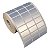 Etiqueta adesiva 30x15mm 3x1,5cm (3 colunas) Poliéster cromo fosco p/ Zebra Argox Elgin - Rolo c/ 4998 (30m) - Imagem 1