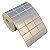 Etiqueta adesiva 33x21mm 3,3x2,1cm (3 colunas) Poliéster Cromo Fosco p/ Zebra Argox Elgin - Rolo c/ 3750 (30m) - Imagem 1