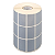Etiqueta adesiva 33x21mm 3,3x2,1cm (3 colunas) Poliéster Cromo Fosco p/ Zebra Argox Elgin - Rolo c/ 3750 (30m) - Imagem 2