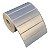 Etiqueta adesiva 34x23mm 3,4x2,3cm (3 colunas) Poliéster Cromo Fosco p/ Zebra Argox Elgin - Rolo c/ 3462 (30m) - Imagem 1