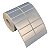Etiqueta adesiva 50x20mm 5x2cm (2 colunas) Poliéster Cromo Fosco p/ Zebra Argox Elgin - Rolo c/ 2608 (30m) - Imagem 1