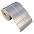 Etiqueta adesiva 50x50mm 5x5cm (2 colunas) Poliéster Cromo Fosco p/ Zebra Argox Elgin - Rolo c/ 1132 (30m) - Imagem 1