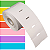 Etiqueta Gôndola 60x30mm 6x3cm Couche cartão Gap central p/ Zebra Elgin - Rolo c/ 1000 (30m) - Imagem 1