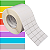 Etiqueta adesiva 33x21mm 3,3x2,1cm (3 colunas) BOPP p/ Zebra ZT230 S4M ZT410 - Rolo c/ 90m Tubete 3 polegadas - Imagem 1