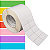 Etiqueta adesiva 50x30mm 5x3cm (2 colunas) BOPP p/ Zebra ZT230 S4M ZT410 Rolo c/ 5454 (90m) Tubete 3 polegadas - Imagem 1