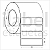 Etiqueta adesiva 100x30mm 10x3cm Couche p/ Zebra ZT230 S4M ZT410 - Rolo c/ 2727 (90m) Tubete 3 polegadas - Imagem 2