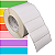Etiqueta adesiva 100x40mm 10x4cm Couche p/ Zebra ZT230 S4M ZT410 - Rolo c/ 2094 (90m) Tubete 3 polegadas - Imagem 1