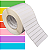 Etiqueta adesiva 50x15mm 5x1,5cm (2 colunas s/ espaçamento) Couche p/ Zebra ZT230 Rolo 90m Tubete 3 polegadas - Imagem 1