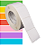 Etiqueta adesiva 60x60mm 6x6cm Couche p/ Zebra ZT230 S4M ZT410 - Rolo c/ 1428 (90m) Tubete 3 polegadas - Imagem 1