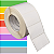 Etiqueta adesiva 80x50mm 8x5cm Couche p/ Zebra ZT230 S4M ZT410 - Rolo c/ 1698 (90m) Tubete 3 polegadas - Imagem 1