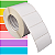 Etiqueta adesiva 85x50mm 8,5x5cm Couche p/ Zebra ZT230 S4M ZT410 - Rolo c/ 1698 (90m) Tubete 3 polegadas - Imagem 1