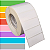 Etiqueta adesiva 90x35mm 9x3,5cm Couche p/ Zebra ZT230 S4M ZT410 - Rolo c/ 2368 (90m) Tubete 3 polegadas - Imagem 1