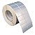 Etiqueta adesiva 50x25mm 5x2,5cm (2 colunas) Poliéster cromo fosco p/ Zebra ZT230 S4M ZT410 Rolo 90m Tubete 3 polegadas - Imagem 1