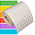 Etiqueta adesiva redonda bolinha 10mm 1cm BOPP p/ congelados p/ Zebra Argox Elgin - Rolo c/ 18456 (30m) - Imagem 1