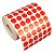 Etiqueta adesiva redonda bolinha 15mm 1,5cm BOPP p/ Zebra Argox Elgin - Rolo c/ 9996 (30m) - Imagem 6