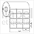 Etiqueta adesiva 34x23mm 3,4x2,3cm (3 colunas) Poliéster branco brilho p/ Zebra Argox Elgin - Rolo c/ 3462 (30m) - Imagem 2