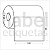 Etiqueta adesiva 100x85mm 10x8,5cm Poliéster branco brilho p/ Zebra Argox Elgin - Rolo c/ 341 (30m) - Imagem 2