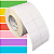 Etiqueta adesiva 50x40mm 5x4cm (2 colunas) Couche p/ Zebra ZT230 S4M ZT410 - Rolo c/ 90m Tubete 3 polegadas - Imagem 1