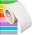 Etiqueta adesiva 50x40mm 5x4cm (2 colunas) Couche p/ Zebra ZT230 S4M ZT410 - Rolo c/ 90m Tubete 3 polegadas - Imagem 1